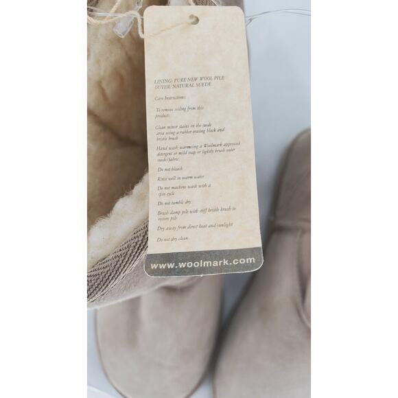 Realm Size M9/W10 Suede Australian Merino Wool Short Boots Unisex New - Picture 7 of 10